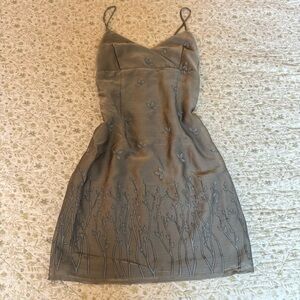 Syrup co. gray mini mesh dress